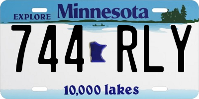 MN license plate 744RLY