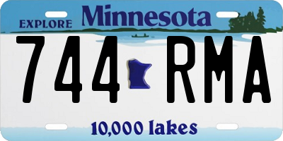 MN license plate 744RMA