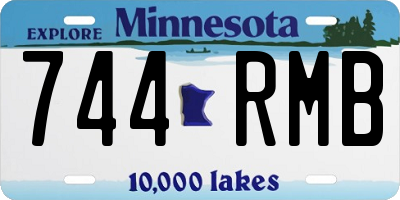 MN license plate 744RMB