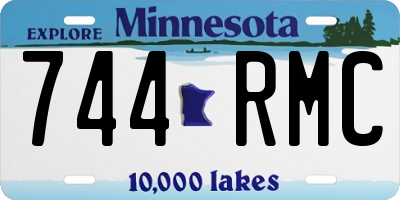 MN license plate 744RMC