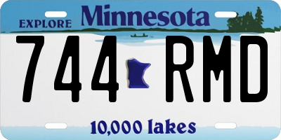 MN license plate 744RMD
