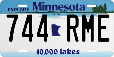 MN license plate 744RME