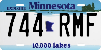 MN license plate 744RMF