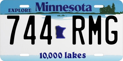MN license plate 744RMG