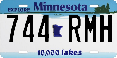 MN license plate 744RMH