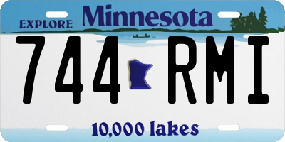 MN license plate 744RMI