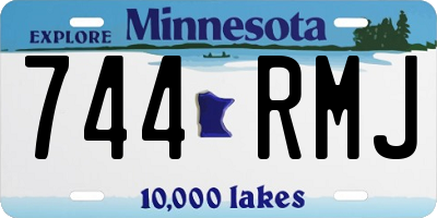 MN license plate 744RMJ