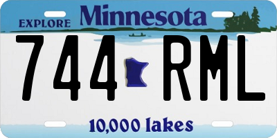 MN license plate 744RML