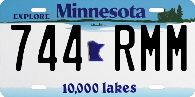 MN license plate 744RMM