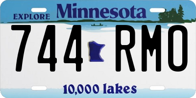 MN license plate 744RMO
