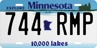 MN license plate 744RMP