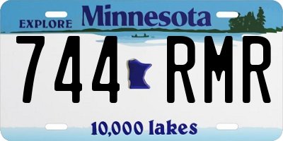 MN license plate 744RMR