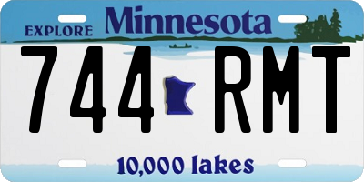 MN license plate 744RMT