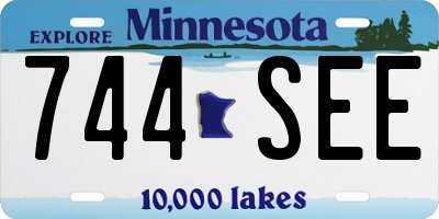 MN license plate 744SEE