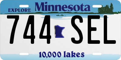 MN license plate 744SEL