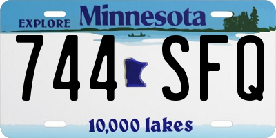 MN license plate 744SFQ