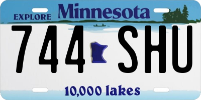 MN license plate 744SHU