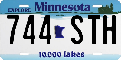 MN license plate 744STH