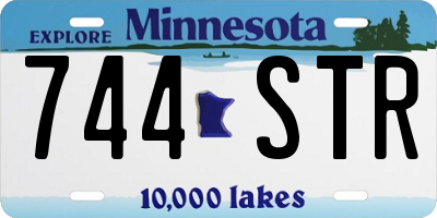 MN license plate 744STR