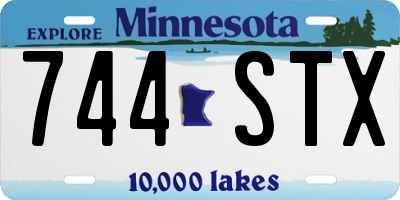 MN license plate 744STX