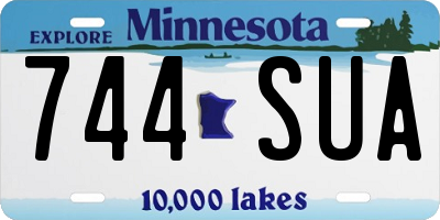 MN license plate 744SUA