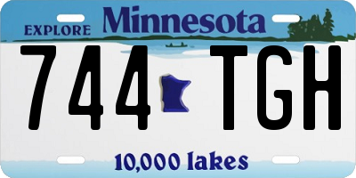 MN license plate 744TGH