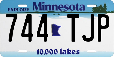 MN license plate 744TJP