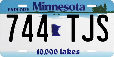 MN license plate 744TJS
