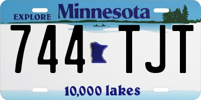MN license plate 744TJT