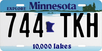 MN license plate 744TKH