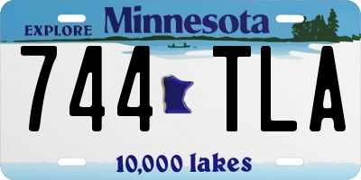 MN license plate 744TLA