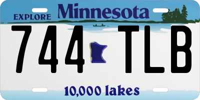 MN license plate 744TLB