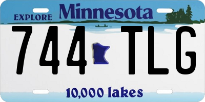 MN license plate 744TLG