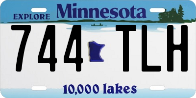 MN license plate 744TLH