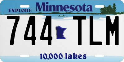 MN license plate 744TLM