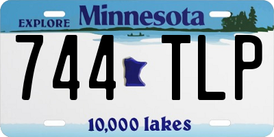 MN license plate 744TLP