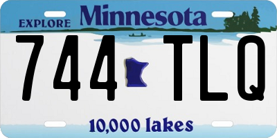 MN license plate 744TLQ