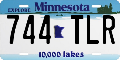 MN license plate 744TLR