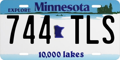 MN license plate 744TLS