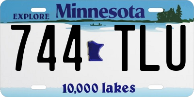 MN license plate 744TLU