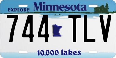 MN license plate 744TLV