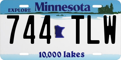 MN license plate 744TLW