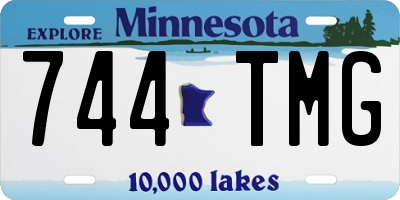 MN license plate 744TMG
