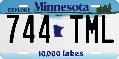 MN license plate 744TML