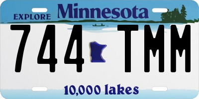 MN license plate 744TMM