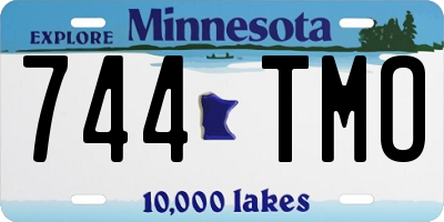 MN license plate 744TMO