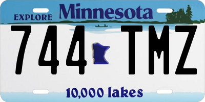 MN license plate 744TMZ