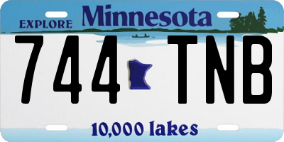 MN license plate 744TNB