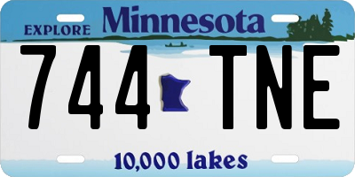 MN license plate 744TNE