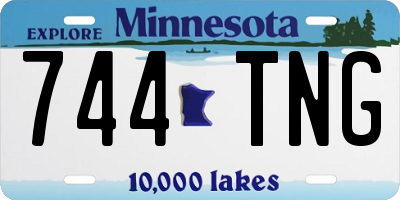 MN license plate 744TNG